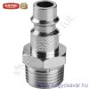 Gyorscsatlakozó-dugó, külső menettel, G-1/2" EXTOL-Prémium Gyorscsatlakozó-dugó, külső menettel, G-1/2" EXTOL-Prémium