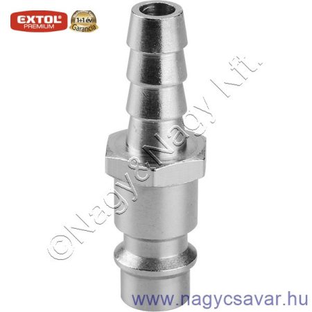 Gyorscsatlakozó-dugó, tömlővéggel, 3/8", 9mm EXTOL-Prémium