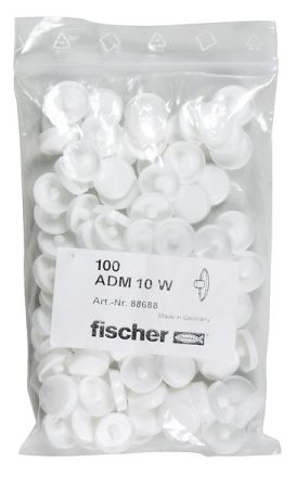 ADM 10 W fehér takarósapka F-M tokrögzítőhöz 100/cs Fischer