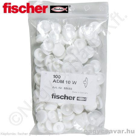 ADM 10 W fehér takarósapka F-M tokrögzítőhöz 100/cs Fischer