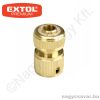 Gyorscsatlakozó stoppos 1/2" réz  EXTOL Prémium
