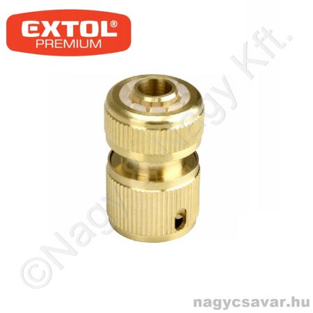 Gyorscsatlakozó stoppos 1/2" réz  EXTOL Prémium