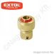 Gyorscsatlakozó stoppos 3/4" réz  EXTOL Prémium