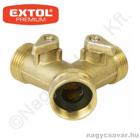 Locsolótömlőhöz  Y csatlakozó  3/4" réz  EXTOL Prémium