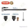 Akkus levegő kompresszor max.10,3bar USB töltés EXTOL Prémium