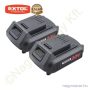 Akkus ütvefúró-csavarozó szénkefementes motor, Share20V 20V Li-Ion 2x2,0Ah + töltő 50Nm EXTOL Prémium