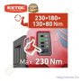 Akkus ütvecsavarozó szénkefementes motor Share20V 20V Li-Ion 2x2,0Ah + töltő 1/4" hatszög 230Nm EXTOL Prémium