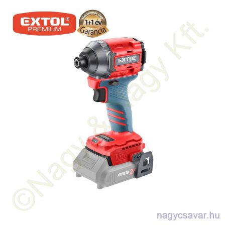 Akkus ütvecsavarozó szénkefementes motor Share20V 20V akku és töltő nélkül 1/4" hatszög 230Nm EXTOL Prémium