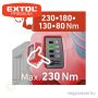 Akkus ütvecsavarozó szénkefementes motor Share20V 20V akku és töltő nélkül 1/4" hatszög 230Nm EXTOL Prémium