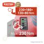 Akkus ütvecsavarozó szénkefementes motor Share20V 20V akku és töltő nélkül 1/4" hatszög 230Nm EXTOL Prémium