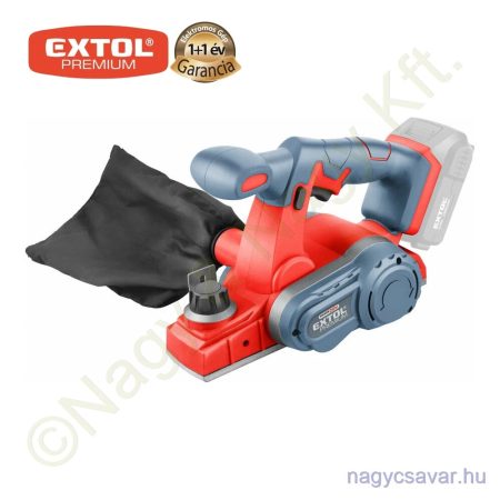 Akkus gyalu Share20V 20V Li-ion akku és töltő nélkül 10.000 1/perc kés: 60mm, mélység: 0-1,25mm EXTOL Prémium