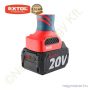 Akkus sarokcsiszoló szénkefementes motor Share20V 20V Li-Ion 1x4,0Ah + töltő Ø125mm EXTOL Prémium