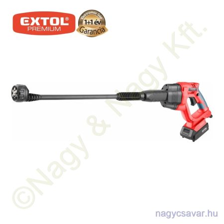 Akkus magasnyomású mosó Share20V 20V Li-ion 1x2,0Ah + töltő 22Bar max.120 liter/h EXTOL Prémium