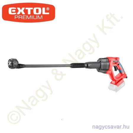 Akkus magasnyomású mosó Share20V 20V Li-ion akku és töltő nélkül 22Bar 120liter/h EXTOL Prémium