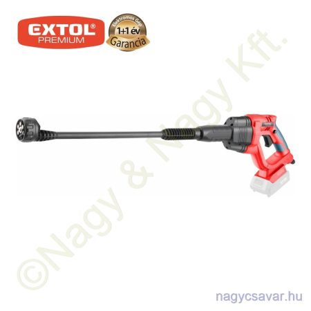 Akkus magasnyomású mosó Share20V 20V Li-ion akku és töltő nélkül 22Bar 120liter/h EXTOL Prémium