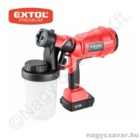 Akkus festékszóró gép, SHARE20V, 20V Li-ion 1x2,0Ah EXTOL Prémium