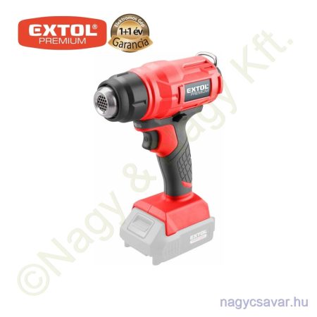 Akkus hőlégfúvó Share20V 20V Li-ion akku és töltő nélkül EXTOL Prémium