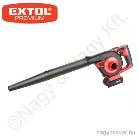 Akkus légseprű Share20V 20V 20V Li-Ion Li-ion teljes/fúvóka hossz: 44/24cm, 1db akku, 1db töltő, 2000 mAh EXTOL Prémium