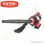 Akkus légseprű Share20V 20V 20V Li-Ion Li-ion teljes/fúvóka hossz: 44/24cm, 1db akku, 1db töltő, 2000 mAh EXTOL Prémium