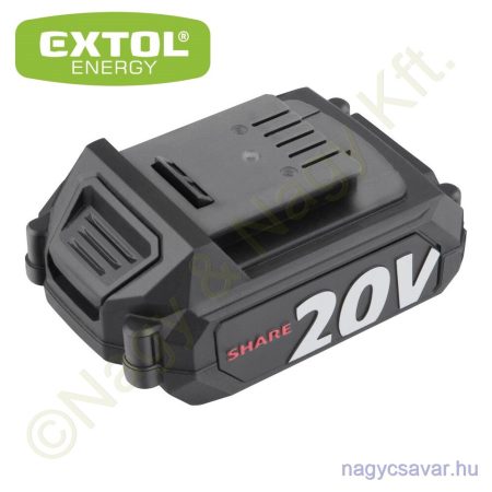 Tartalék akku Share20V 20V Li-ion 2,0Ah EXTOL Prémium