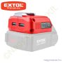 Töltő adapter USB eszközökhöz Share20V 20V / USB EXTOL Prémium
