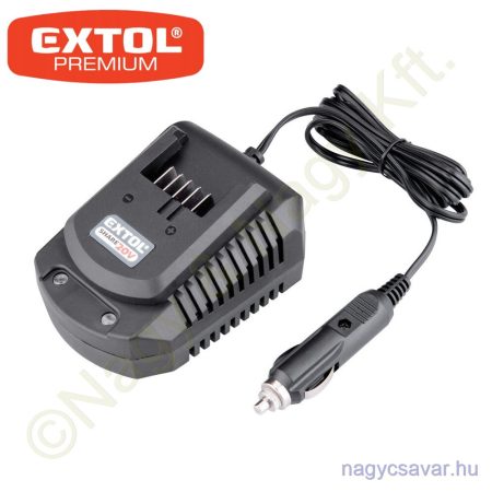 Akku töltő autós, SHARE 20V Li-Ion akkukhoz 2,2A EXTOL Prémium