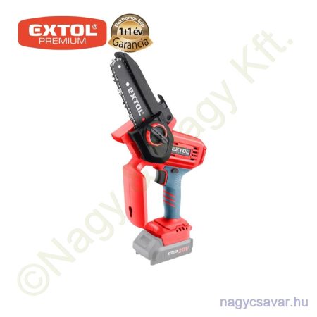 Akkus láncfűrész, egykezes Share20V 20V Li-ion akku és töltő nélkül 120mm EXTOL Prémium