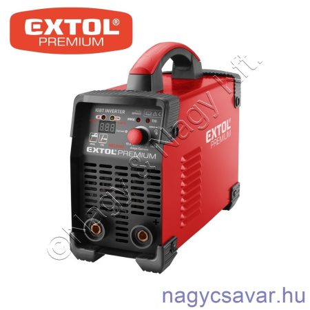 Hegesztő inverter 160A, munkakábel+földelőkábel EXTOL Prémium