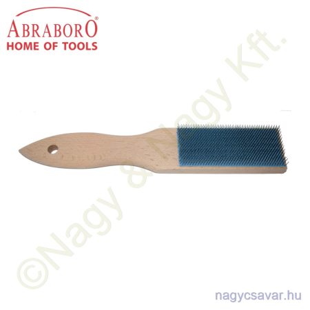 Reszelőkefe fanyelű 250/100mm acéldrót ABRABORO
