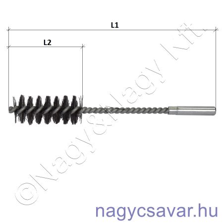 Csőkefe 25x55x170mm ABRABORO