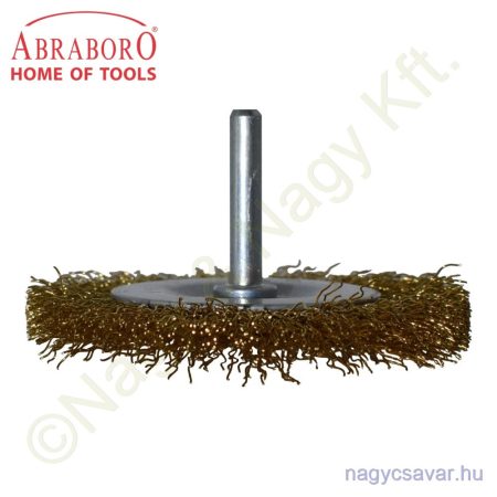 Száras körkefe D75x10mm d6 0,30 MES ABRABORO