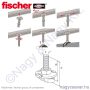 FCS N M8x40 kalapácsfejű csavar 50/cs FISCHER