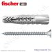  UX 10x60 S/20 univerzális dübel peremmel és csavarral (10/cs) FISCHER