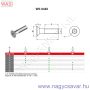 M4x10 sf.tx.bizt.csavar (din7991) A2