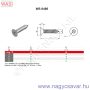 3,5x13 sf.tx.bizt.lemezcs.(din7982) A2