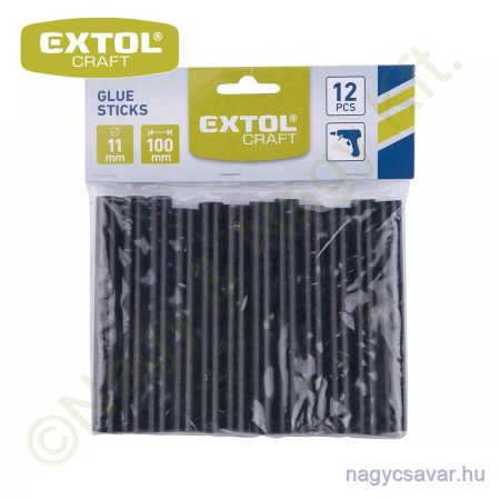 Ragasztórúd 11x100mm fekete (12db) EXTOL Craft