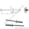 3,2x8 Zárt Al/St popszegecs DSU