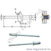 4x14 SF Al/St popszegecs DSU