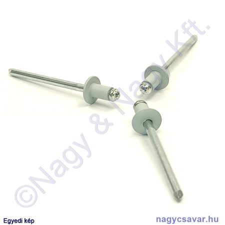 4x6 Al/St popszegecs DSU RAL 7035 világos-szürke
