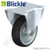 Kerék 100mm talpas, állóvillás, PU, szürke poliamid felni 200kg Blickle Kerék 100mm talpas, állóvillás, PU, szürke poliamid felni 200kg Blickle