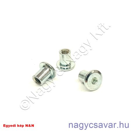 M6 bútoranya laposfejű bkny. horg. 12mm
