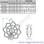 Betonacél távtartó csillag 20mm