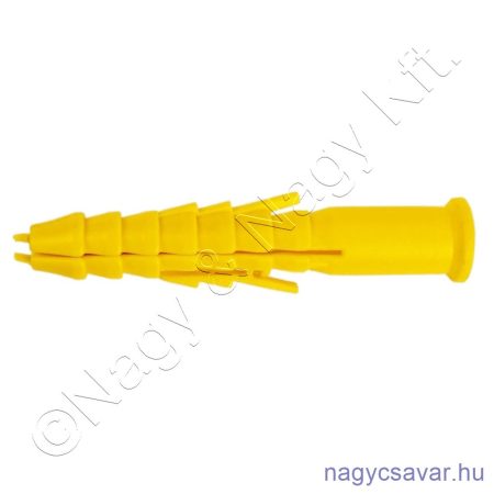 10x130 műanyag tipli sárga (csavar Ø6mm)
