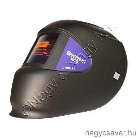 Hegesztő fejpajzs automata, napelemes fix 1200F DIN11 üveggel