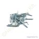 Falhorog 3x25 horg.(tipli Ø5mm) vitrázskampó