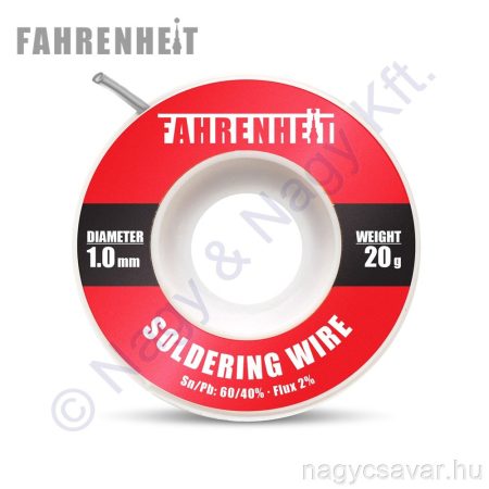 Forrasztó ón 1,0mm 20g  FAHRENHEIT  
