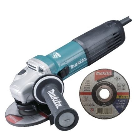 Makita 115mm 1.400W sarokcsiszoló ford.szab. + vágókorong