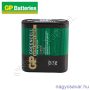 Elem 4,5V GREENCELL (312G MN1203, 3LR12, 4012, lapos elem, zsebtelep) GP