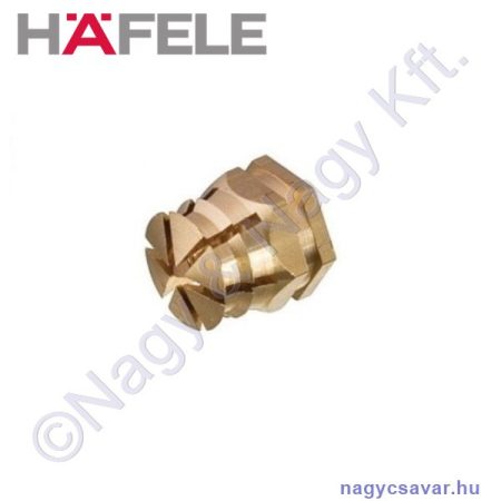 M6x12 réz feszítődübel furat Ø8mm HAFELE