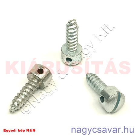 Plombacsavar 3,9x12 fej 5x7mm horg.